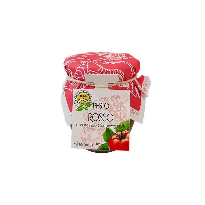 Pesto rosso con basilico genovese
